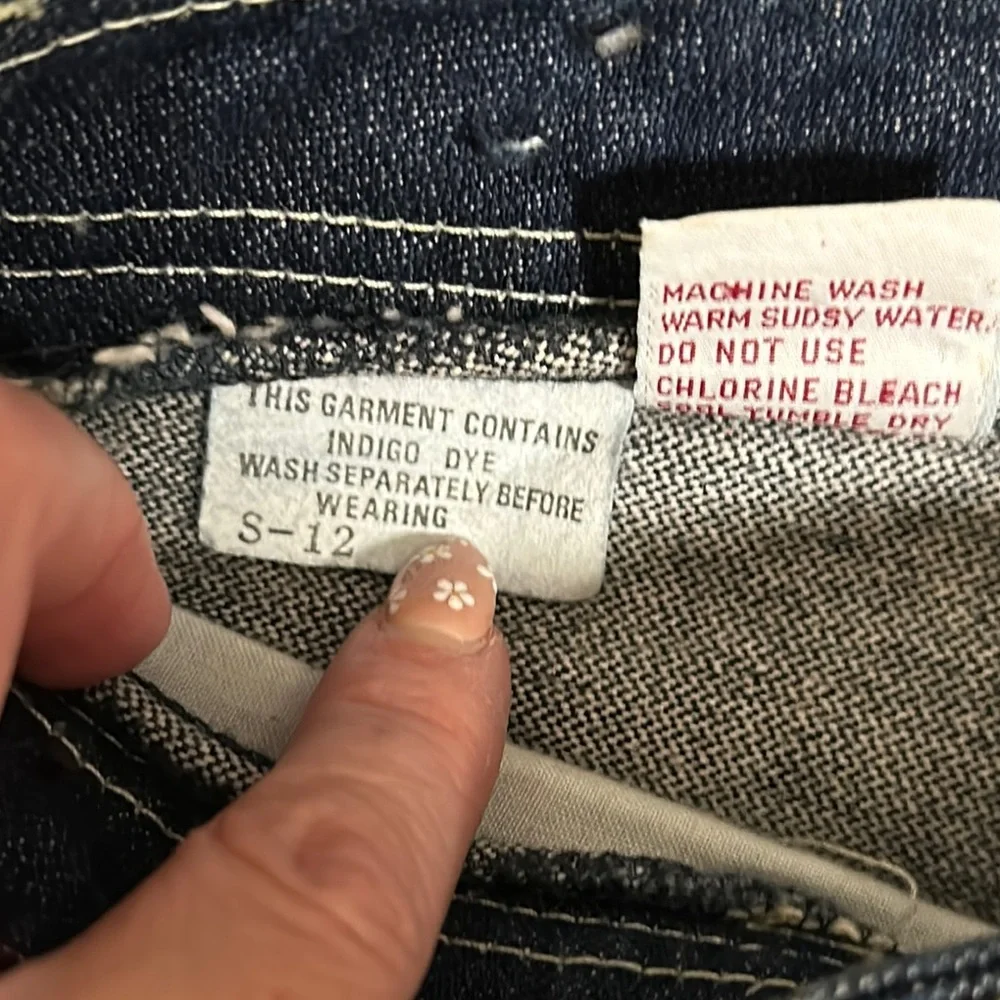 Sergio Valente Blue Straight Jeans Classic Design-Size 34 but more like 28-29 - Picture 4 of 11